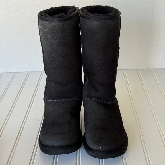 UGG Australia Black Suede Classic Tall Shearling boots size 5 - Picture 2 of 10